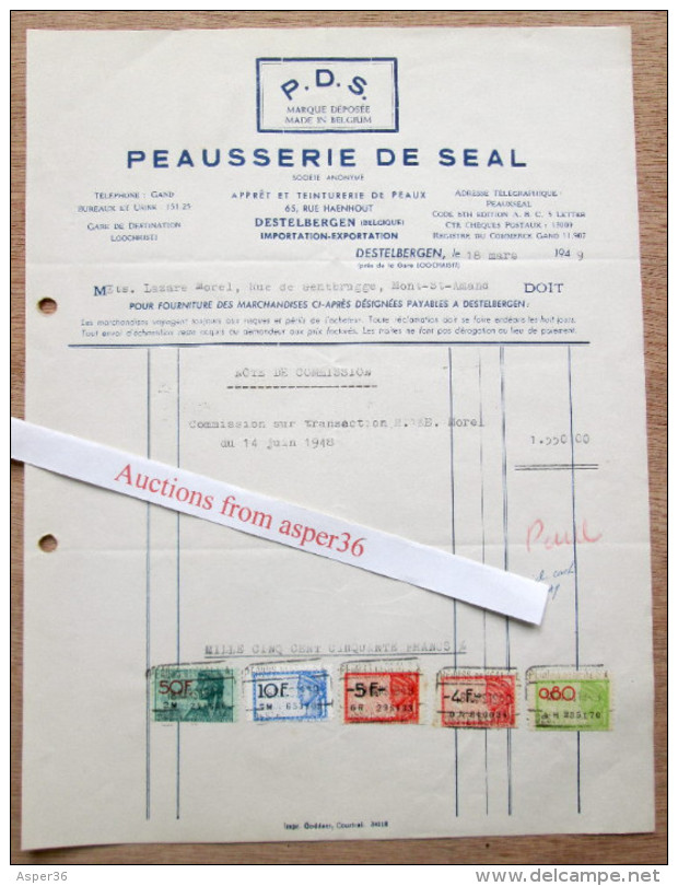 Peausserie De Seal, Destelbergen 1949 - 1900 – 1949