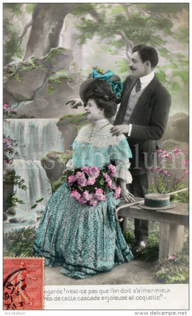 Postcard / CPA / Romantic / Romantique / Amour / Couple - Paare