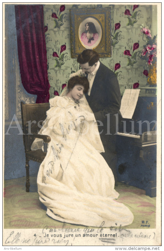 Postcard / CPA / Romantic / Romantique / Amour / Couple / Ed. M. F. Paris / Unused - Noces