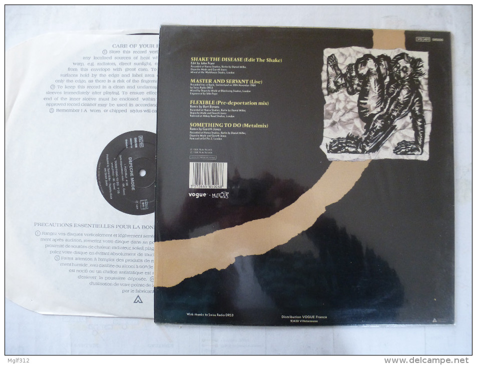 DEPECHE MODE : Vinyle MAXI 45 TOURS / 12 - SPECIAL EDITION VOGUE -  SHAKE THE DISEASE - Rock