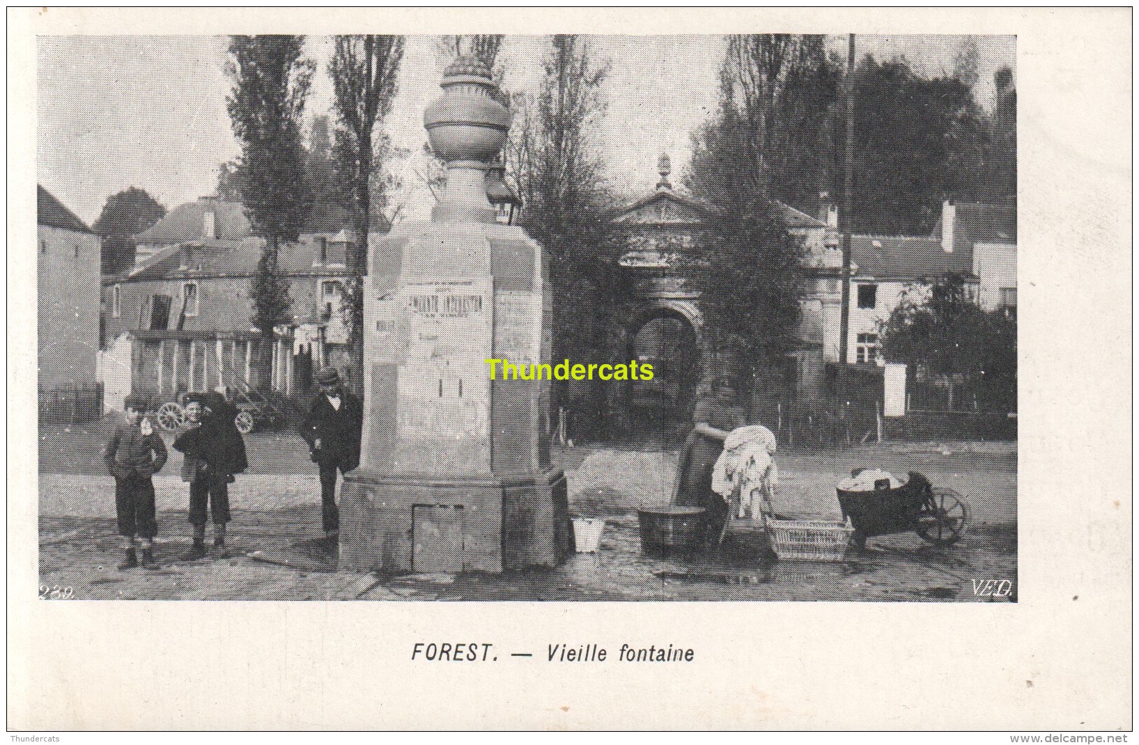 CPA  FOREST VIEILLE FONTAINE VED PUB COLUMBA MARGARINE CH VAN DEN BUSSCHE MERXEM - Forest - Vorst