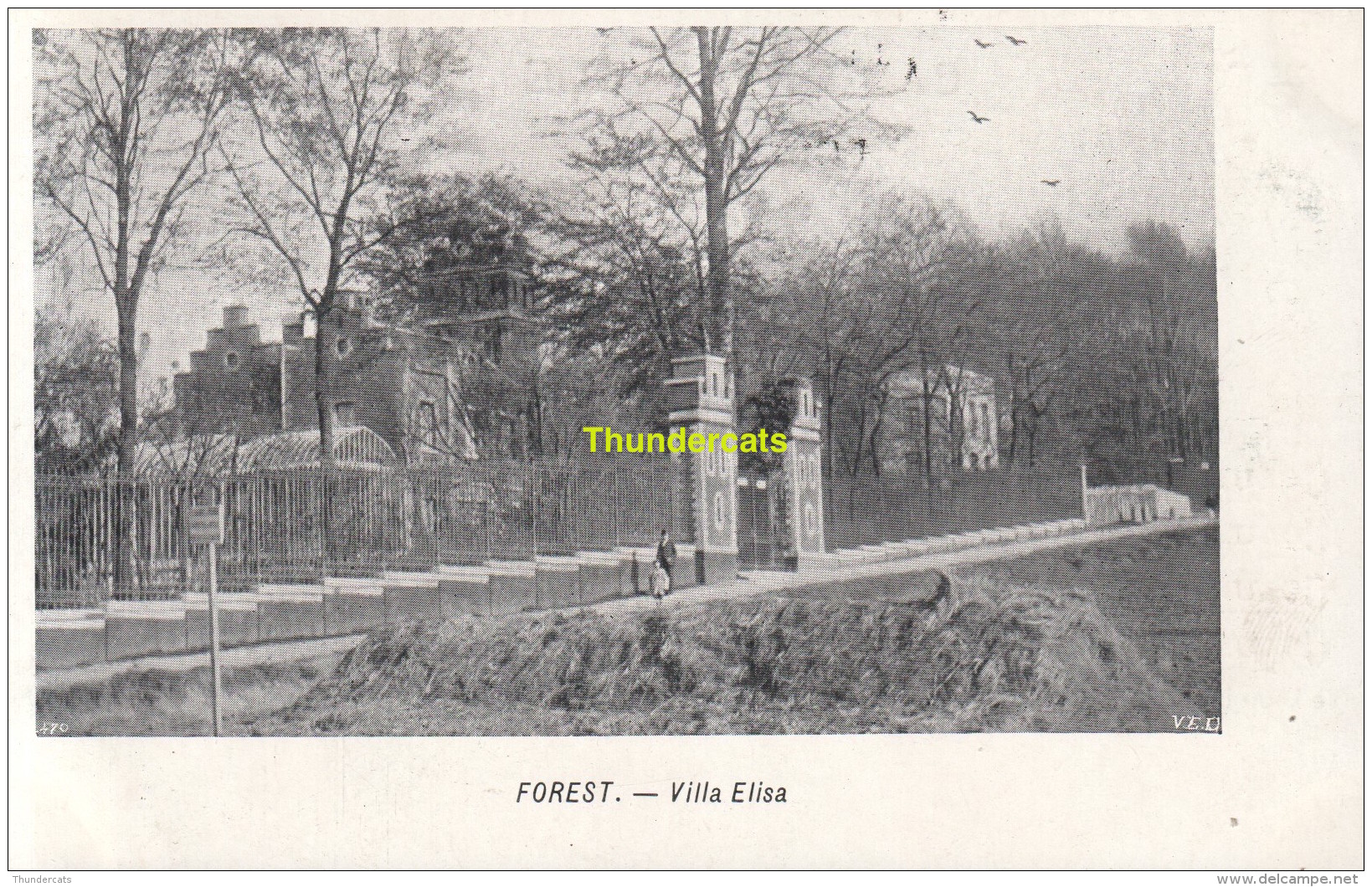 CPA  FOREST VILLA ELISA VED PUB COLUMBA MARGARINE CH VAN DEN BUSSCHE MERXEM - Vorst - Forest