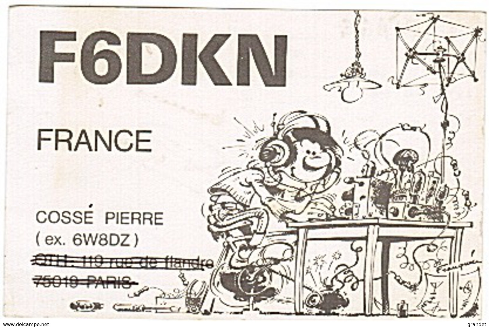 CARTE - RADIO - QSL - PARIS - 19è - VOISINS LE BRETONNEUX - GASTON - - Radio Amateur