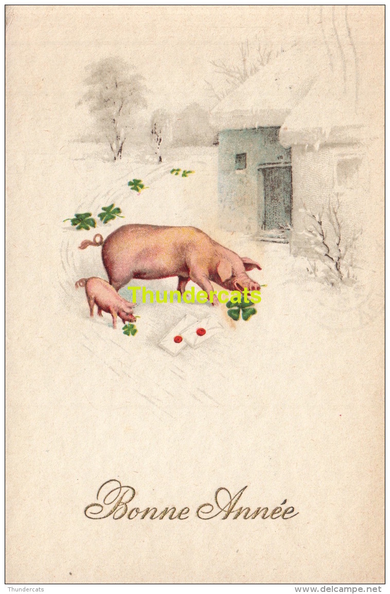 CPA COCHON COCHONS ** CHROMOLITHO PIG PIGS - Cochons