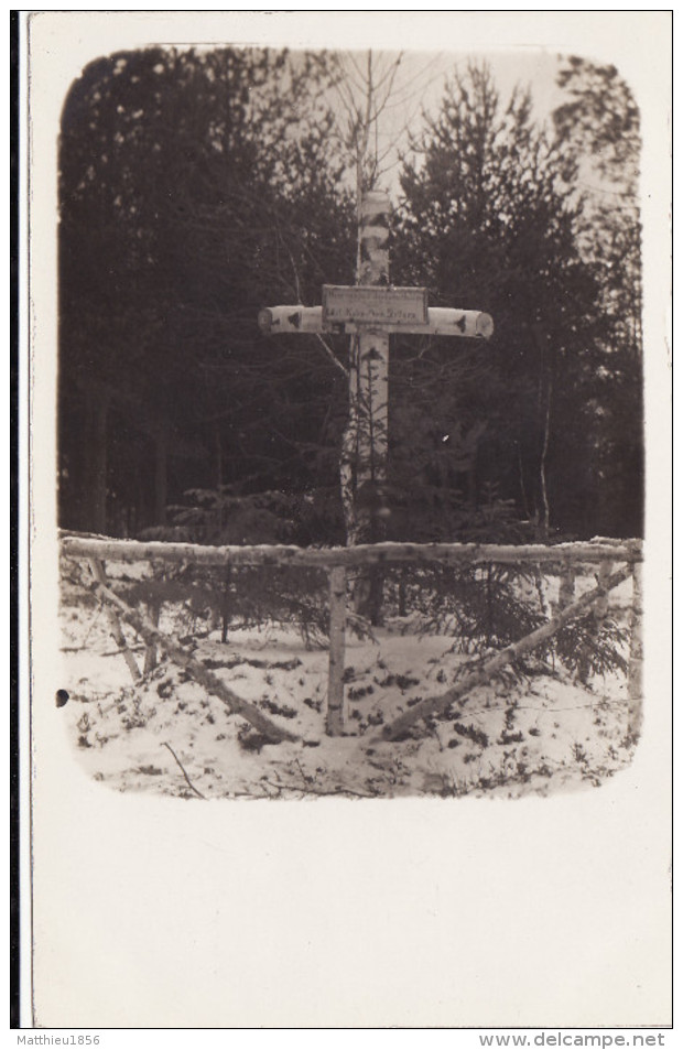 CP Photo 1915 PODLIPUIKI (Podlipniki, Ostrowienska, Sienski) - Ein Grab (A145, Ww1, Wk 1) - Bielorussia