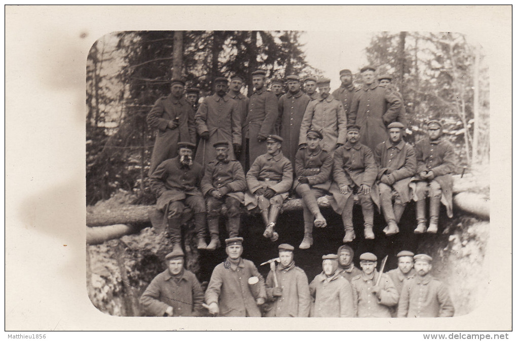 CP Photo 1915 PODLIPUIKI (Podlipniki, Ostrowienska, Sienski) - Deutsche Soldaten (A145, Ww1, Wk 1) - Belarus