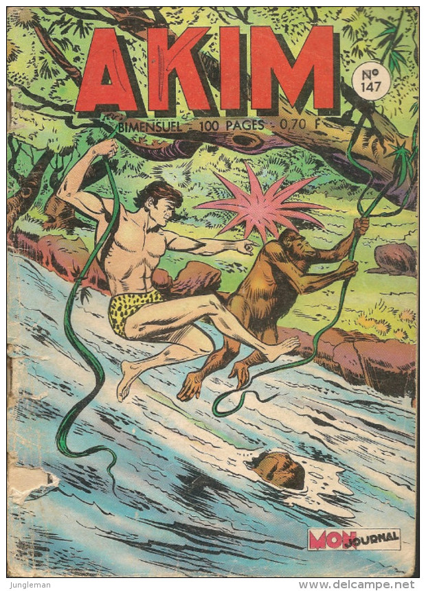 Akim N° 147 - 1ère Série - Editions Aventures Et Voyages - Août 1965 - Avec Aussi Capitaine Audax Et Rocambole - Akim