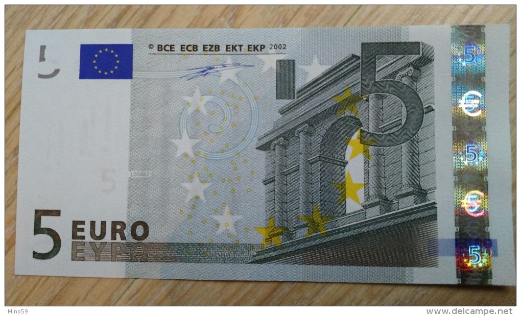 5 €uros  2002  " U " - France - DUISENBERG - 5 Euro