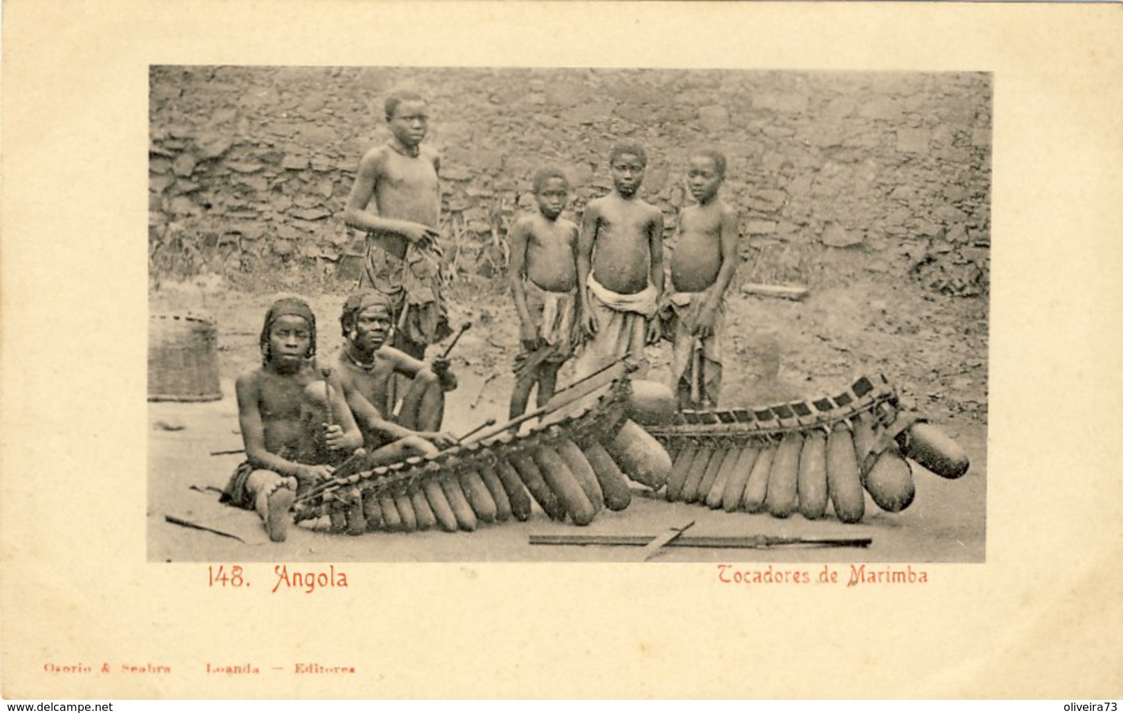 ANGOLA, Tocadores De Marimba, 2 Scans - Angola