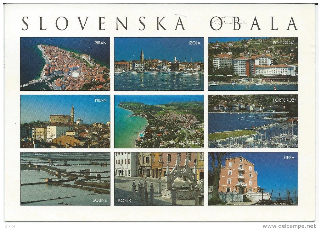 Slovenia Postcard Via Macedonia.nice Stamp. - Slovénie