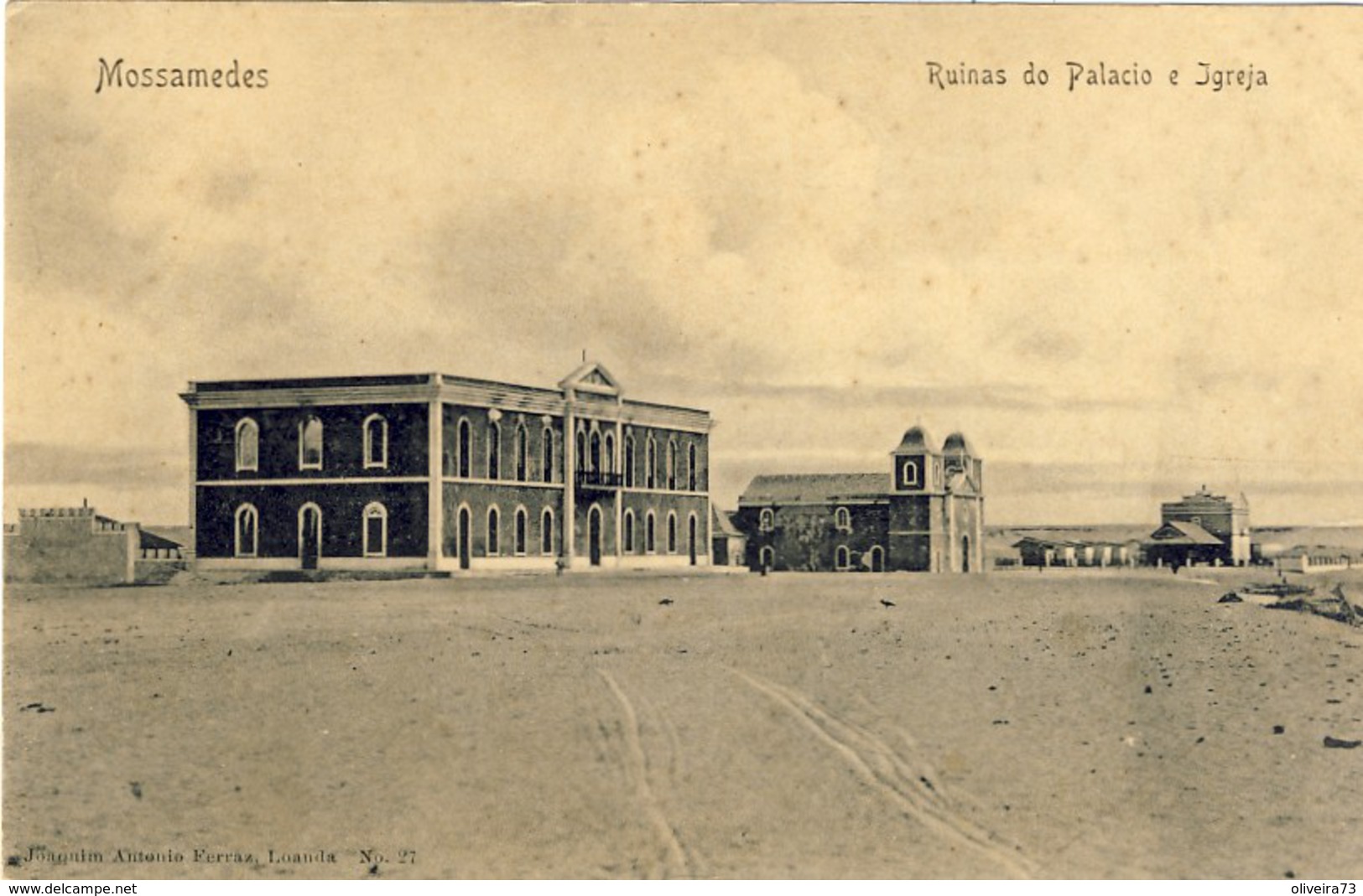 ANGOLA, MOSSAMEDES, Ruinas Do Palacio E Da Igreja, 2 Scans - Angola