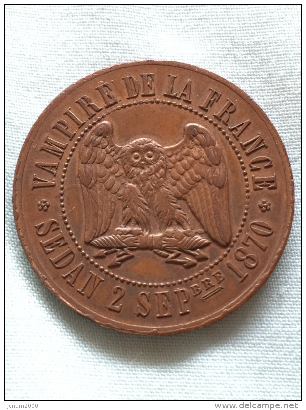 Medaille Satirique Grand Module - Variétés Et Curiosités