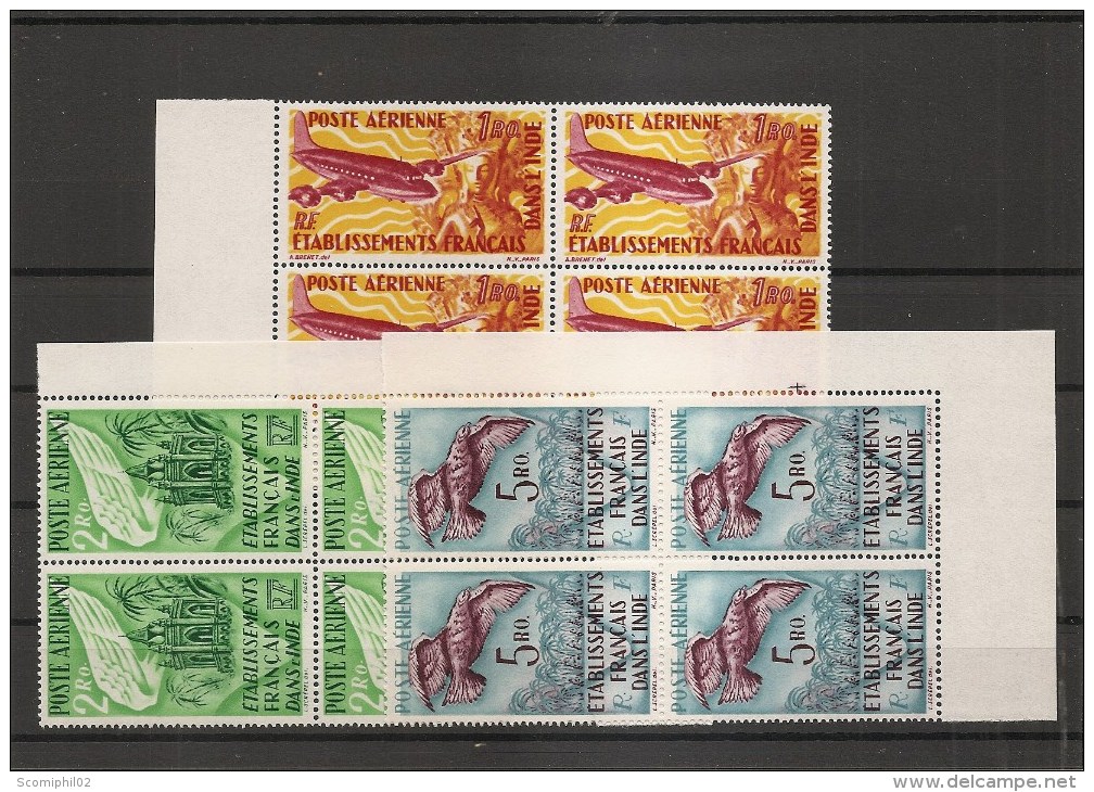 Inde Française ( PA 18/20 En Bloc De 4 XXX -MNH) - Unused Stamps