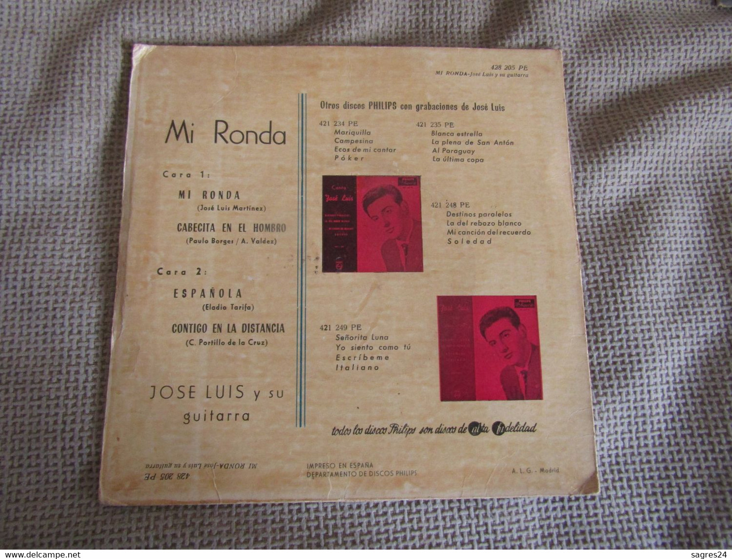 José Luis Y Su Guitarra - Mi Ronda - Single 7" 45 Rpm - Otros - Canción Española