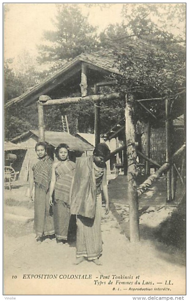 A-16 8082 : EXPOSITION COLONIALE NOGENT SUR MARNE  TYPES DE FEMMES DU LAOS - Laos