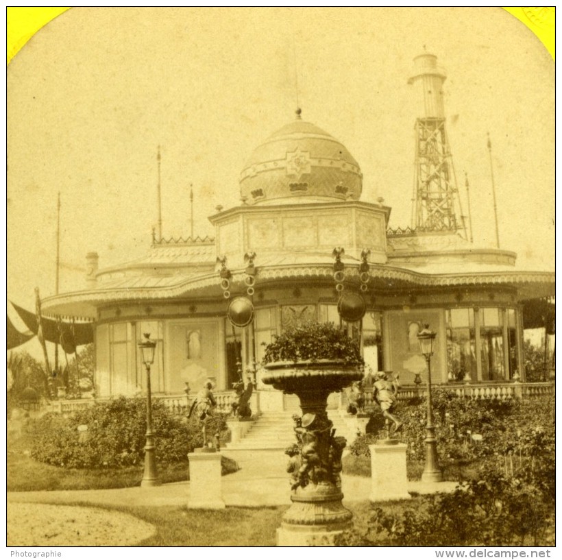 Paris Exposition Universelle 1867 Pavillon De L'Empereur Ancienne Photo Stereoscopique Leon &amp; Levy - Fotos Estereoscópicas