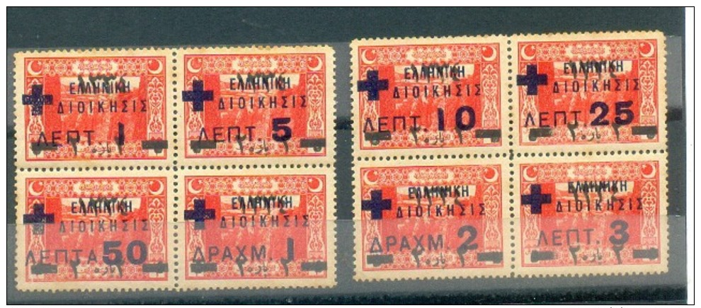 GREECE - LABEL - Cinderella : Red Cross Overprints On Ottoman - Altri & Non Classificati