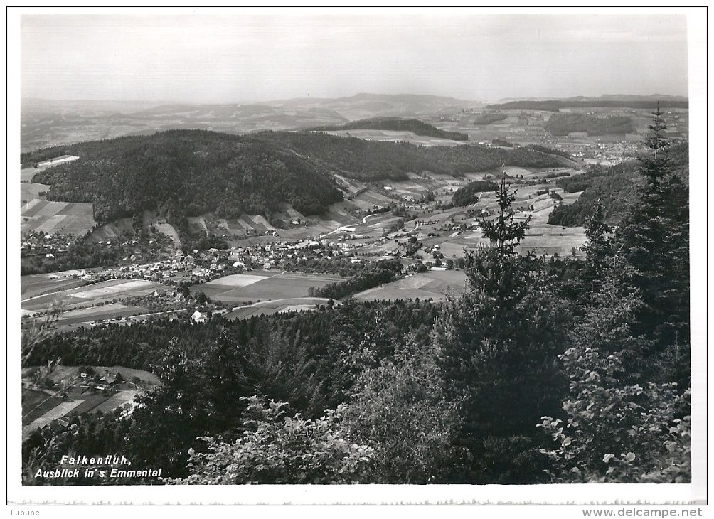 Falkenfluh - Ausblick Ins Emmental  (Oberdiessbach, Konolfingen)                Ca. 1940 - Konolfingen