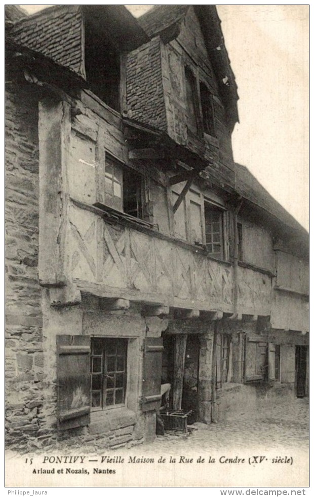 Cpa Pontivy Vieille Maison De La Rue De La Cebdre ( XVè Siècle) - Pontivy