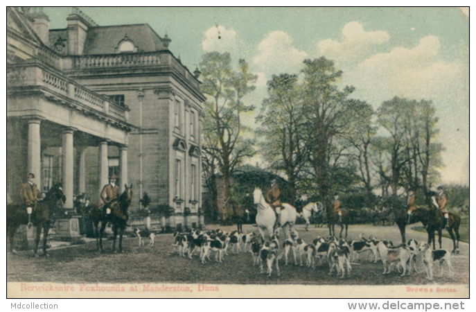 GB MANDERSTON / Berwickshire Foxhounds At Manderston / COLORED CARD - Berwickshire