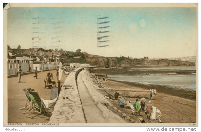 GB PAIGNTON / Preston Promenade / COLORED CARD - Paignton