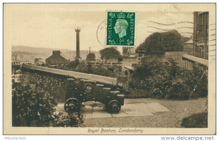 GB LONDONDERRY / Royal Bastion / LINEN CARD - Londonderry