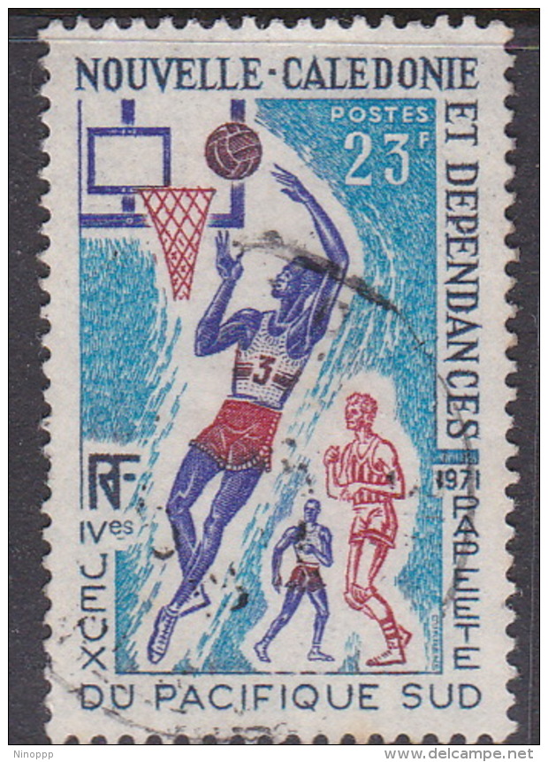 New Caledonia SG 489 1971 4th South Pacific Games 23 F Basketball Used - Used Stamps