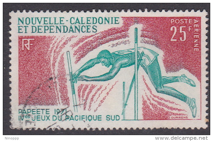 New Caledonia SG 490 1971 4th South Pacific Games 25 F Pole-Vaulting Used - Used Stamps