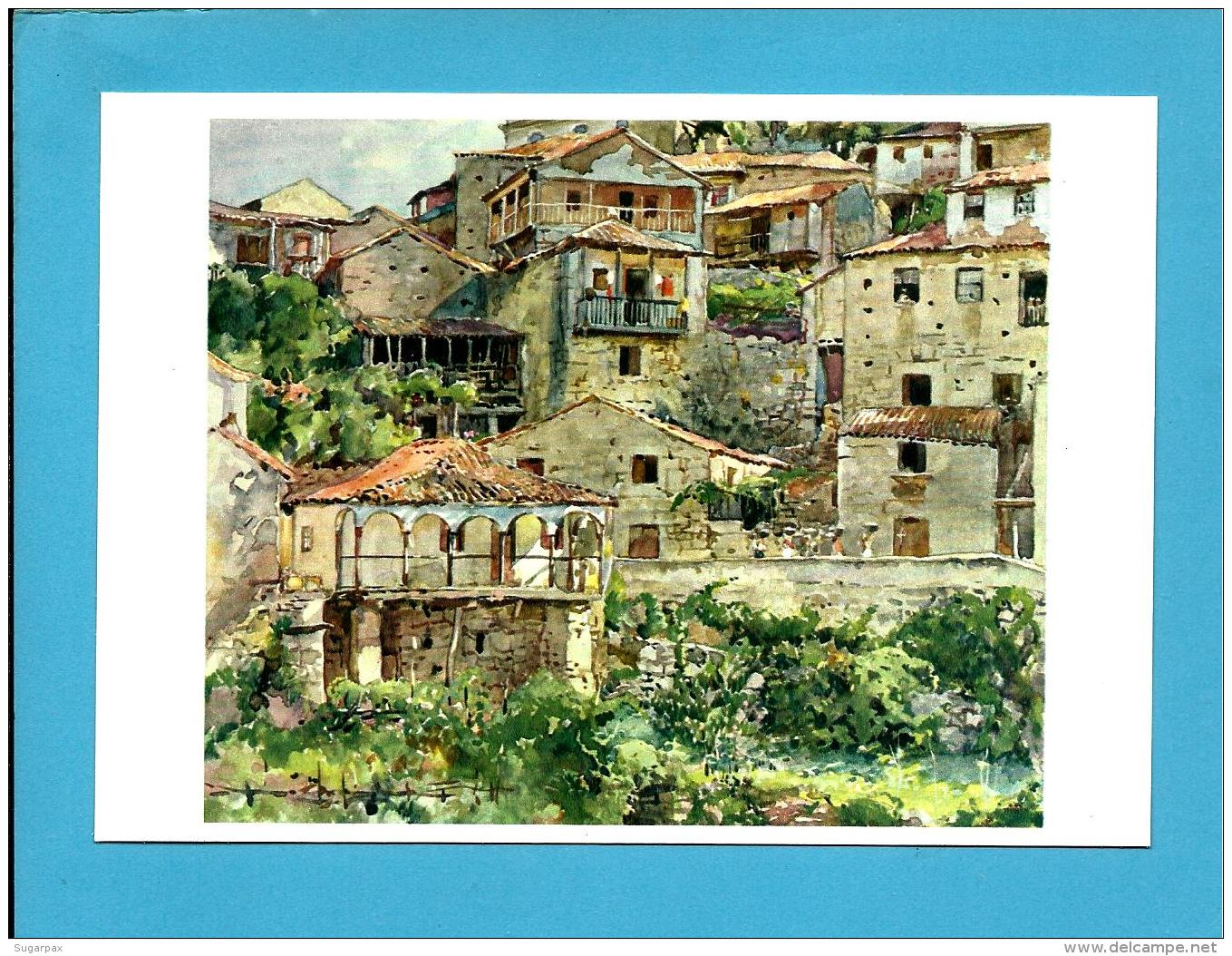 AVÔ - Casario - Inteiro Postal Stationery Card - Serie I RG 2 - Aguarela De Roque Gameiro - Portugal - Postal Stationery