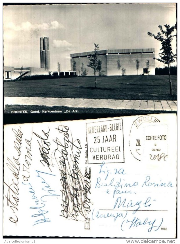 2018c) Cartolina Di Dronten-geref-kerkcentrum-de Ark-viaggiata - Dronten