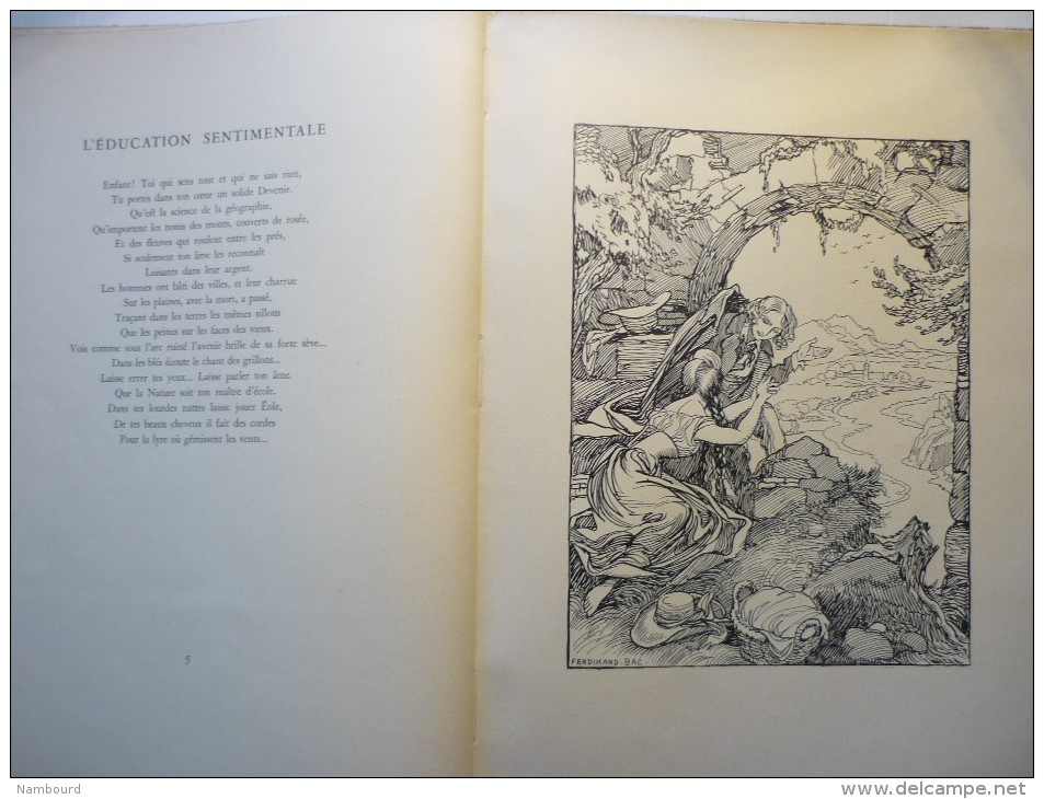 Ferdinand Bac Le Voyage Romantique Avec Cent Compositions De L'auteur /Numéroté Avec  Signature De L'auteur 1936 - Livres Dédicacés