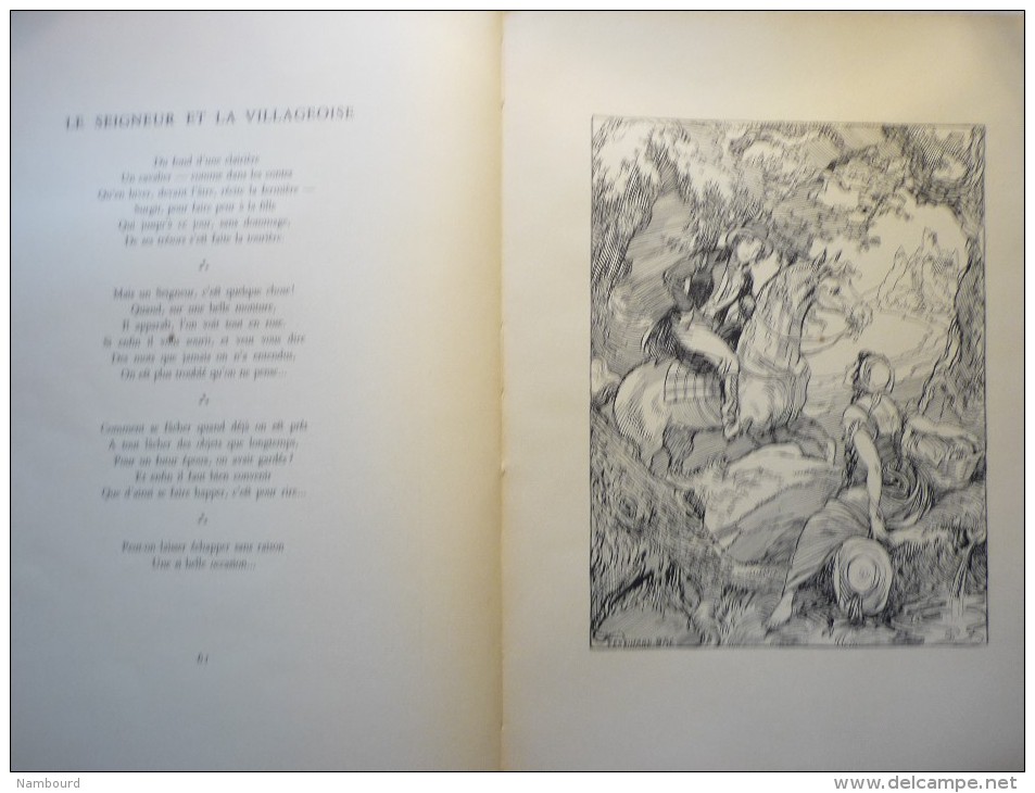 Ferdinand Bac Le Voyage Romantique avec cent compositions de l'auteur /Numéroté avec  signature de l'auteur 1936