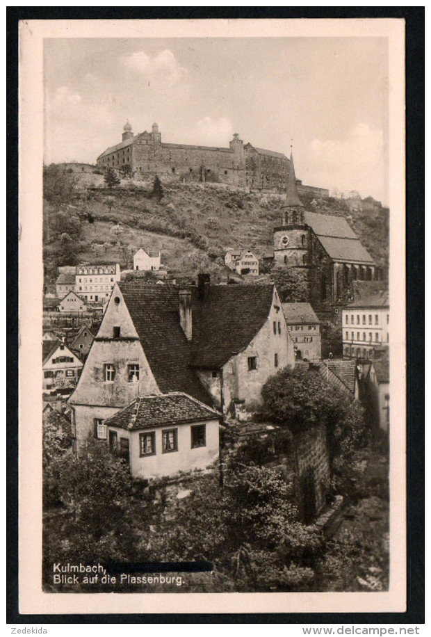 2739 - Alte Ansichtskarte - Kulmbach - Blick Auf Die Plassenburg Burg Gel 1957 - Kulmbach