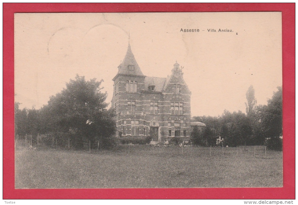 Assesse - Villa Anciau - 1919 ( Voir Verso ) - Assesse