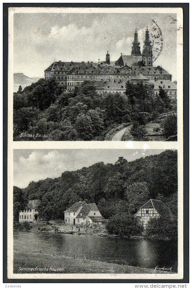 2755 - Alte Ansichtskarte - Schloß Banz - Gasthaus Gaststätte Hausen Bei Lichtenfels Gel 1932 - Lichtenfels