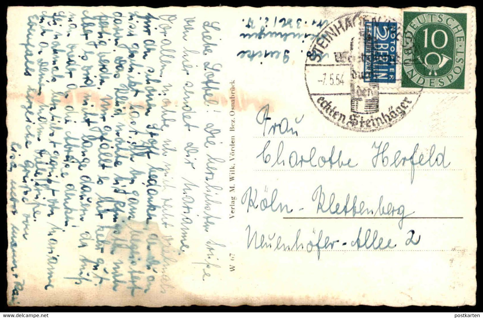 ÄLTERE POSTKARTE STEINHAGEN KREIS HALLE SCHULE School école Cpa Postcard AK Ansichtskarte - Steinhagen