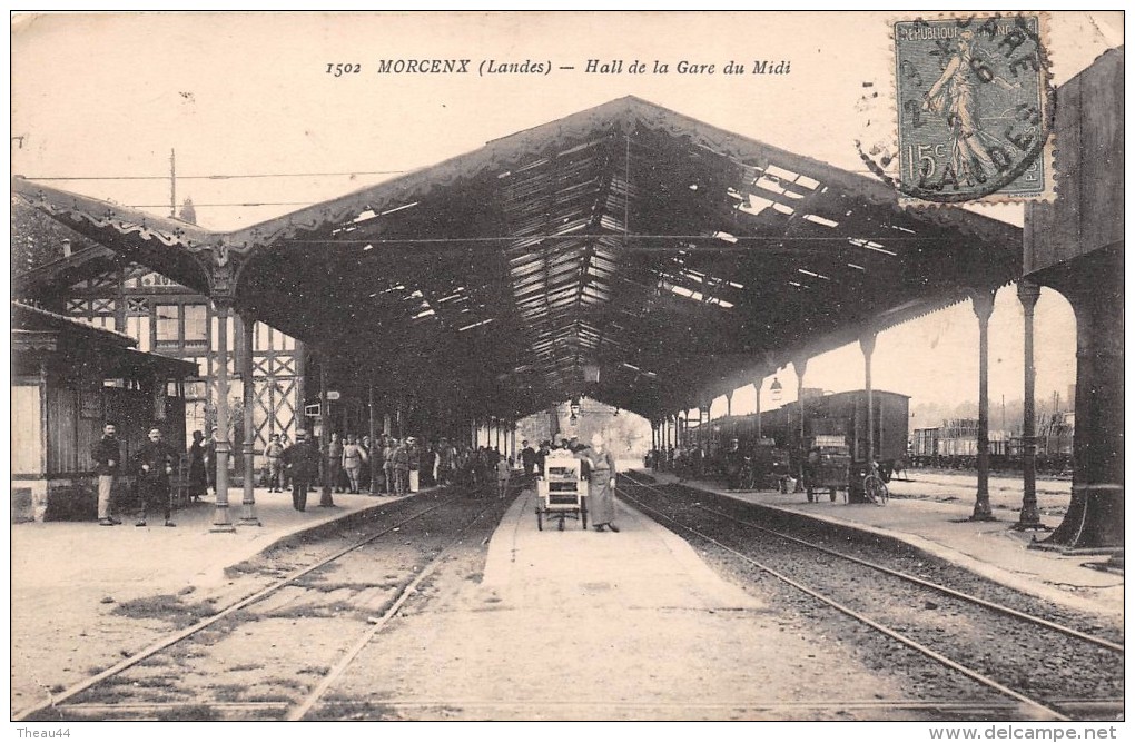¤¤  -  1502  -  MORCENX   -  Hall De La Gare Du Midi   -  Train , Chemin De Fer    -  ¤¤ - Morcenx