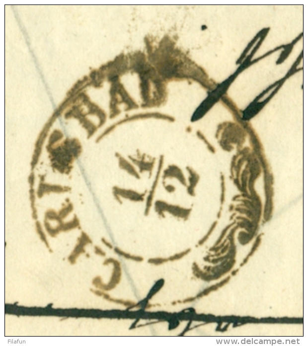 Österreich - 1867 - 5 Kr On Folded Cover From Buchau To Petschau - Briefe U. Dokumente