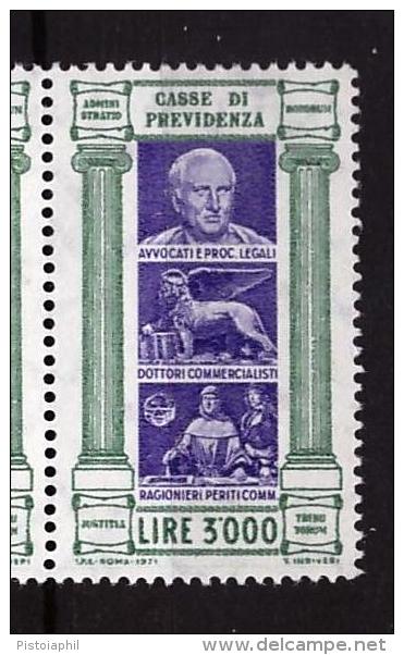 Cassa Di Previdenza AVVOCATI E PROCURATORI, L.3000 Nuova/** - Revenue Stamps