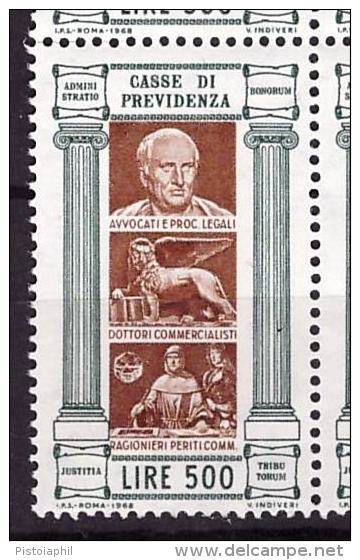 Cassa Di Previdenza AVVOCATI E PROCURATORI, L.500 Nuova/** - Revenue Stamps