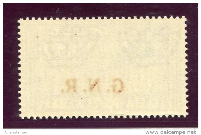 1944-R.S.I.-POSTA AEREA SURCHARGED G.N.R.-1 VAL.MN.H.- LUXE!! - Airmail