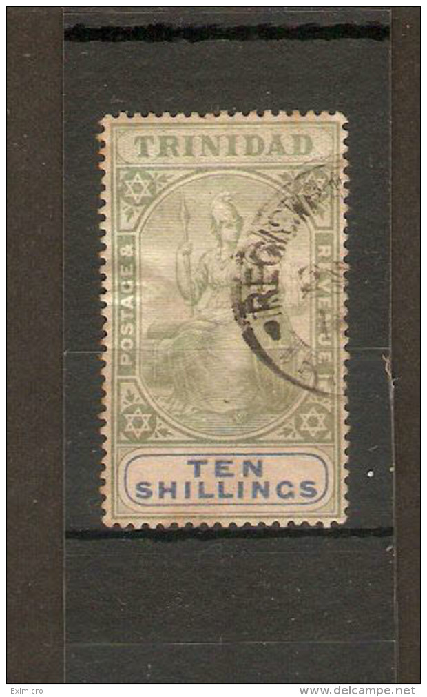 TRINIDAD 1896 10s SG 123 FINE USED Cat £550 - Trinidad Y Tobago