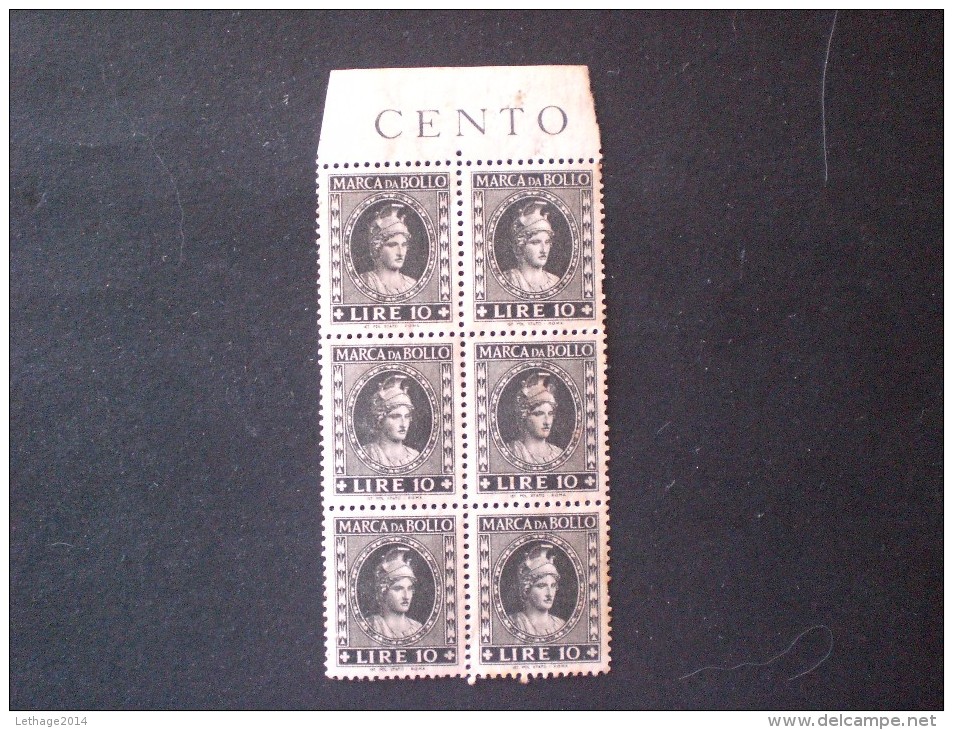 STAMPS ITALIA MARCHE DA BOLLO MNH - Fiscale Zegels