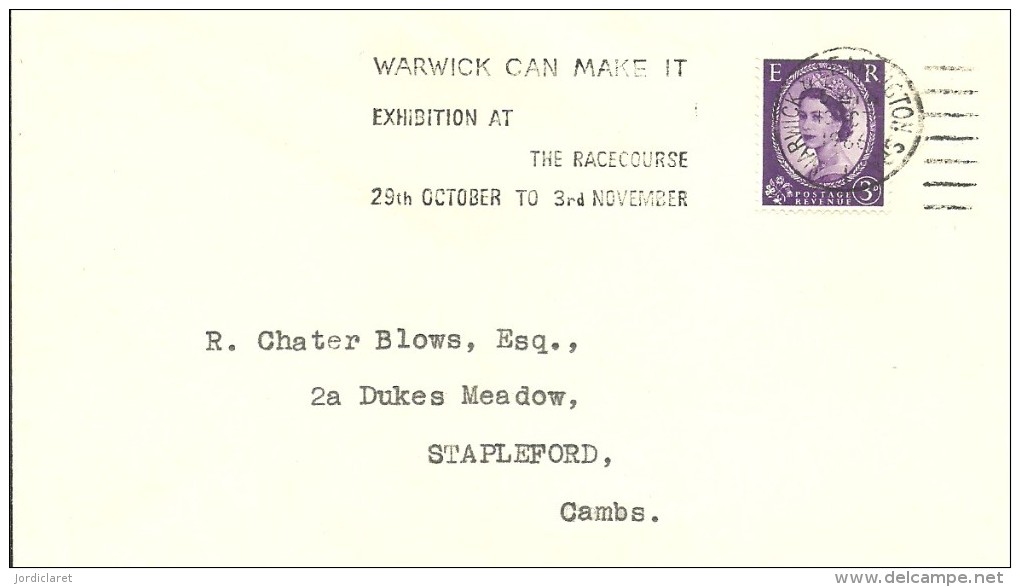 POSTMARKET WARWICK 1966 - Postmark Collection
