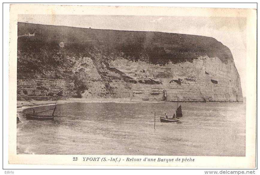 YPORT Retour D'une Barque De Pêche Timbrée TTB - Yport