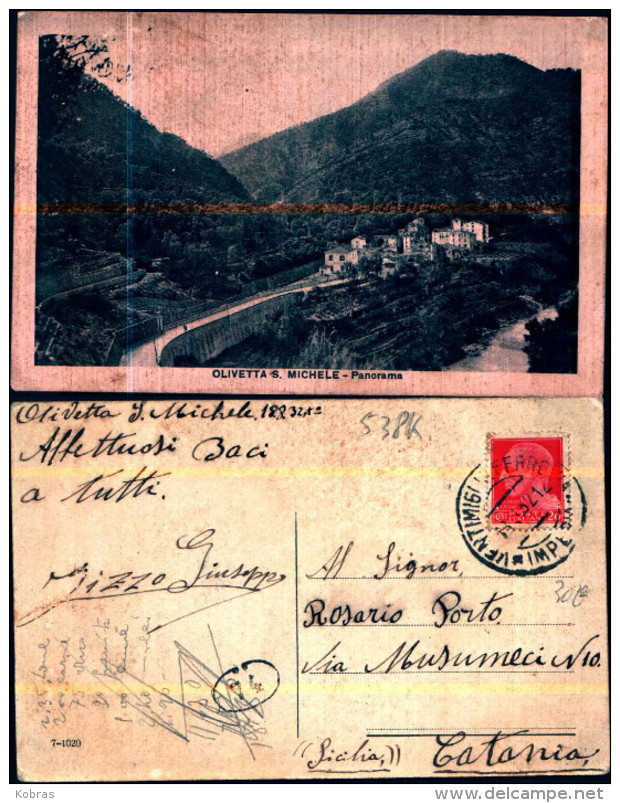 538k) Cartolina -di-olivetta San Michele-panorama-viaggiata - Altri & Non Classificati