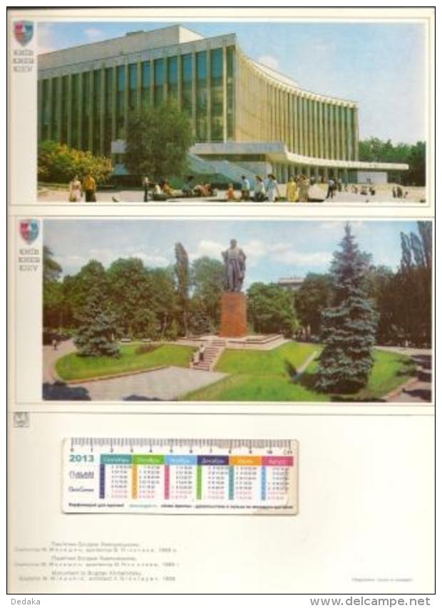 A set of 21 pcs - Kiev - Ukraine - the Soviet Union - 1982- City - Architecture - Monuments - transport - building