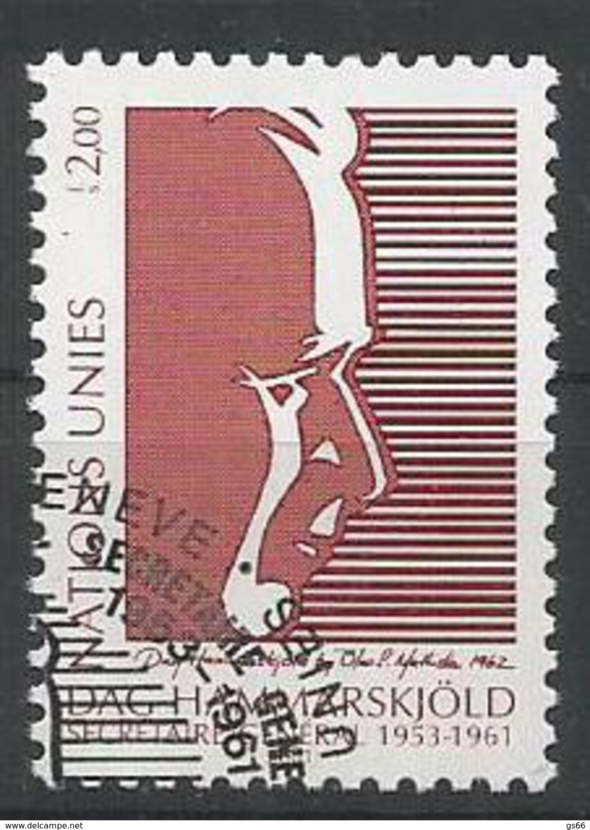 UNO-Genf, 2001, 423,  40. Todestag Von Dag Hammarskjöld. USED FIRST DAY **, - Gebruikt