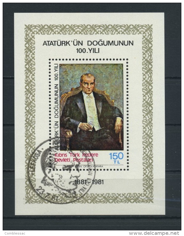 CYPRUS (TURKISH)    1981    Birth  Centenary  Of  Kenal  Atuturk    USED - Oblitérés