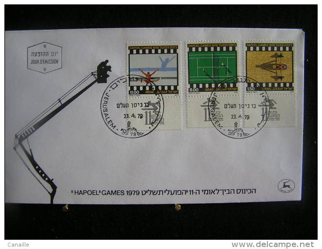 T-n°8 / Lot De 13 Enveloppes, Jerusalem De 1979  /  Israel First Day Cover  Jerusalem    -    Lot D´envloppes Oblitérées - Collections, Lots & Séries